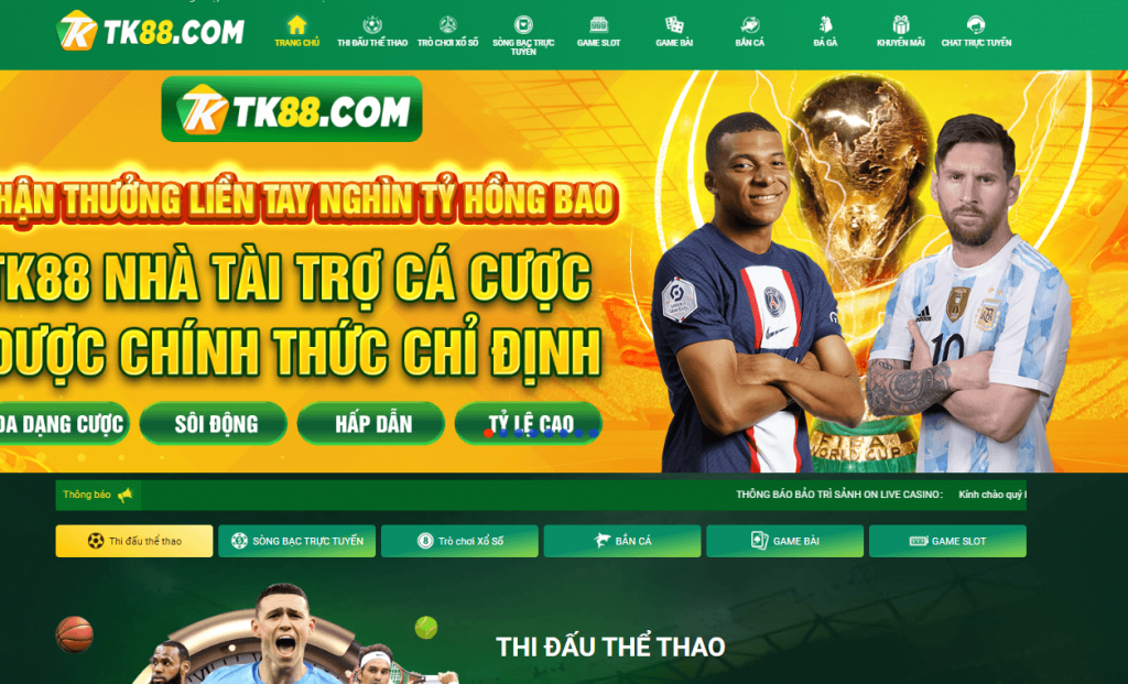 Tk88 bet - Trang cá cược casino, thể thao uy tín nhất Việt Nam